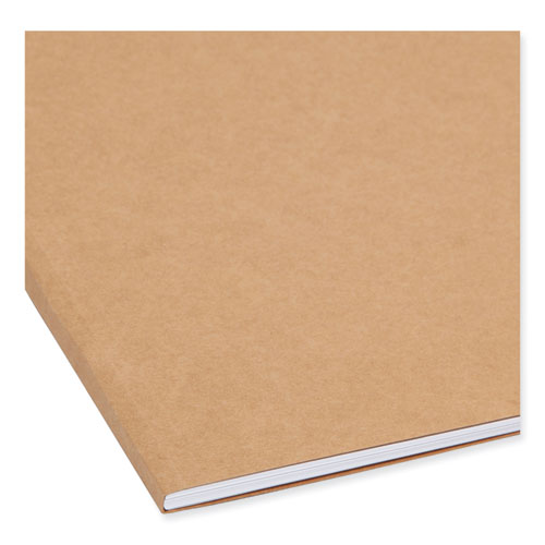 Picture of Top Tab Fastener Folders, 1/3-Cut Tabs: Assorted, 0.75" Expansion, 2 Fasteners, Legal Size, Kraft Exterior, 50/Box