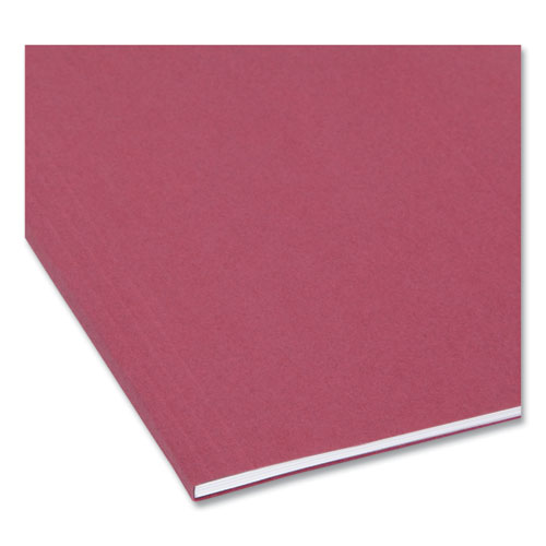 Picture of Colored Hanging File Folders with 1/5 Cut Tabs, Letter Size, 1/5-Cut Tabs, Assorted Jewel Tone Colors, 25/Box