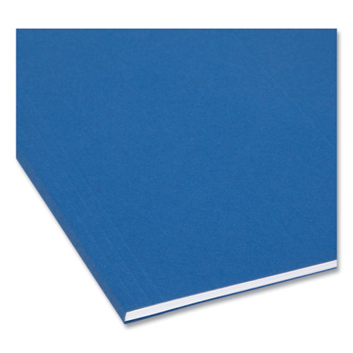 Picture of Colored Hanging File Folders with 1/5 Cut Tabs, Letter Size, 1/5-Cut Tabs, Navy, 25/Box