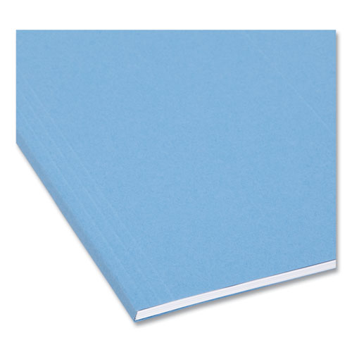 Picture of Colored Hanging File Folders with 1/5 Cut Tabs, Letter Size, 1/5-Cut Tabs, Blue, 25/Box