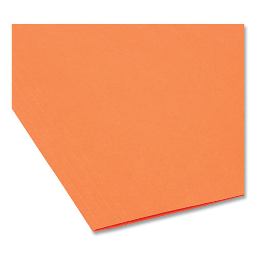 Picture of Colored Hanging File Folders with 1/5 Cut Tabs, Letter Size, 1/5-Cut Tabs, Orange, 25/Box