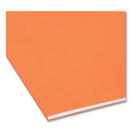 Picture of Colored Hanging File Folders with 1/5 Cut Tabs, Letter Size, 1/5-Cut Tabs, Orange, 25/Box