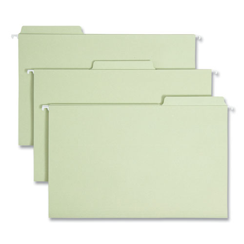 Picture of FasTab Hanging Folders, Legal Size, 1/3-Cut Tabs, Moss, 20/Box