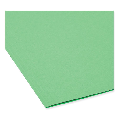 Picture of FasTab Hanging Folders, Letter Size, 1/3-Cut Tabs, Green, 20/Box