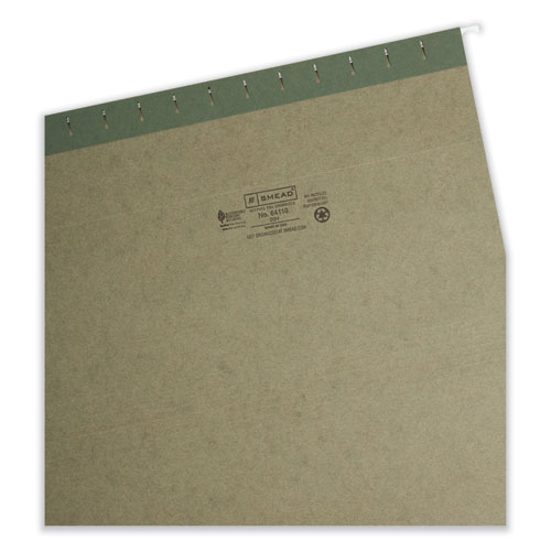 Picture of Hanging Folders, Legal Size, Standard Green, 25/Box