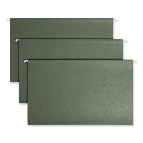Picture of Hanging Folders, Legal Size, 1/3-Cut Tabs, Standard Green, 25/Box