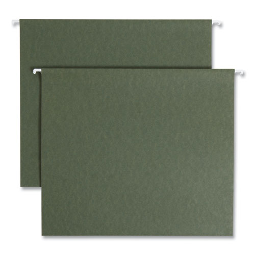 Picture of Box Bottom Hanging File Folders, 2" Capacity, Letter Size, Standard Green, 25/Box