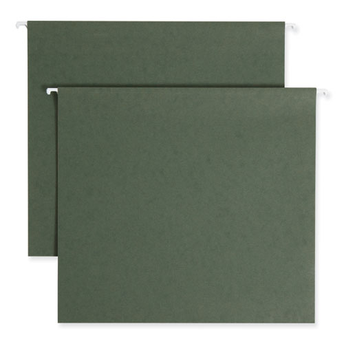 Picture of Box Bottom Hanging File Folders, 3" Capacity, Letter Size, Standard Green, 25/Box