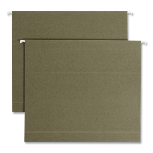 Picture of Box Bottom Hanging File Folders, 2" Capacity, Letter Size, Standard Green, 25/Box