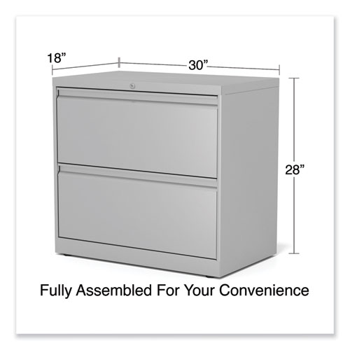 Picture of Lateral File, 2 Legal/Letter-Size File Drawers, Light Gray, 36" x 18.63" x 28"