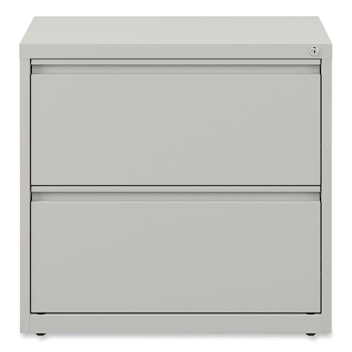 Picture of Lateral File, 2 Legal/Letter-Size File Drawers, Light Gray, 36" x 18.63" x 28"