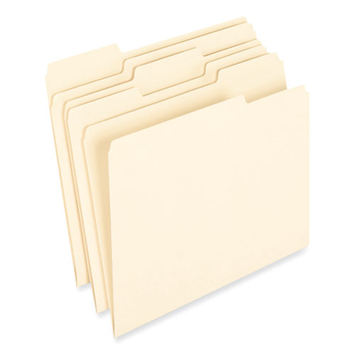 Picture of Earthwise by Pendaflex 100% Recycled Manila File Folder, 1/3-Cut Tabs: Assorted, Letter, 0.75" Expansion, Manila, 100/Box