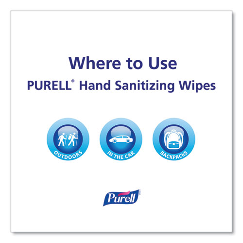 Picture of Hand Sanitizing Wipes Alcohol Formula, 6 x 7, Unscented, White, 175/Canister, 6 Canisters/Carton