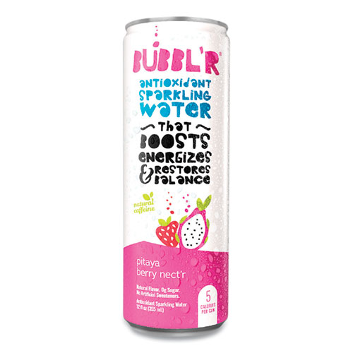 Picture of Antioxidant Sparkling Water, Pitaya Berry Nect'r, 12 oz Can, 12 Cans/Carton
