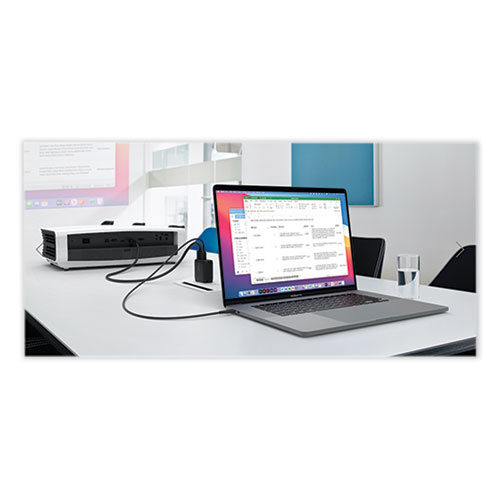 Picture of Connect 46.5W Multi-Port Power Hub for USB-C Laptop or Nintendo Switch, 3 Ports, Black