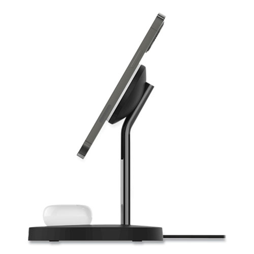 Picture of BOOST CHARGE Pro 2-in-1 Wireless Charger Stand, 15 W, Black