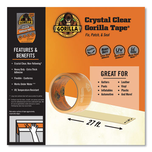 Picture of Crystal Clear Tape, 3" Core, 1.88" x 9 yds