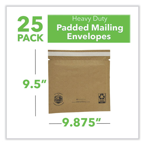 Picture of Curby Mailer Self-Sealing Recyclable Mailer, Paper Padding, Self-Adhesive, #2, 11.38 x 9.5, 30/Carton