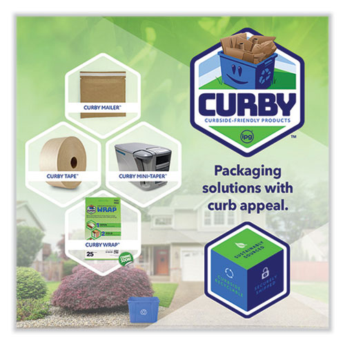 Picture of Curby Mailer Self-Sealing Recyclable Mailer, Paper Padding, Self-Adhesive, #2, 11.38 x 9.5, 30/Carton