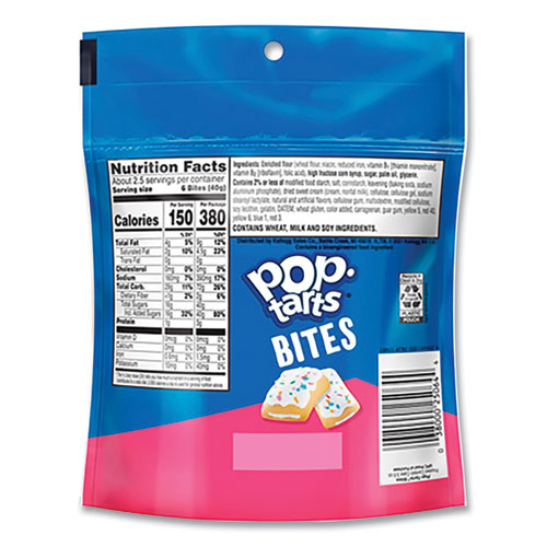 Picture of Pop Tarts Bites, Confetti Cake, 3.5 oz Bag, 6/Carton