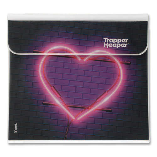 Picture of Trapper Keeper 3-Ring Pocket Binder, 1" Capacity, 11.25 x 12.19, Neon Heart