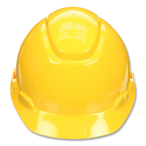 Picture of SecureFit Hard Hat with Uvicator, Four-Point Ratchet Suspension, Yellow