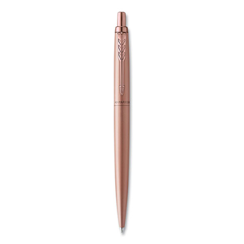 Picture of Jotter XL Retractable Ballpoint Pen, Medium Point, Blue Ink, Rose Gold Barrel