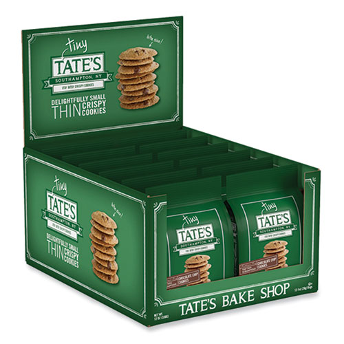 Picture of Tiny Tate's Chocolate Chip Cookies, 1 oz Pack, 24/Carton