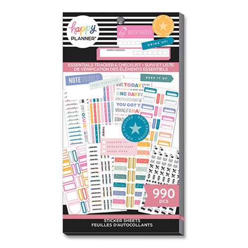 Picture of Essentials Tracker & Checklist Classic Stickers, Productivity Theme, 990/Pack