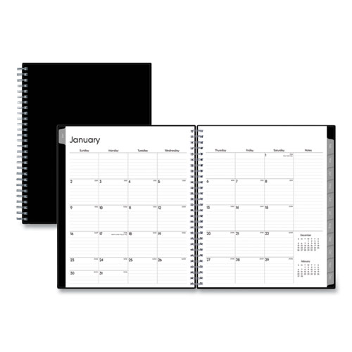 Picture of Enterprise Monthly Planner, 10 x 8, Black Cover, 12-Month (Jan to Dec): 2026