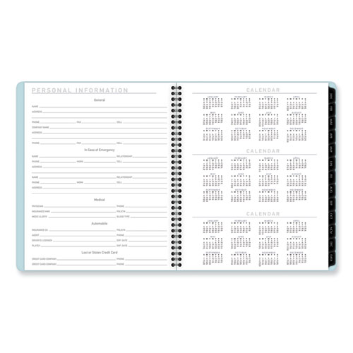 Picture of Contemporary Lite Monthly Planner, 11 x 9.5, Light Blue Cover, 12-Month (Jan to Dec): 2025