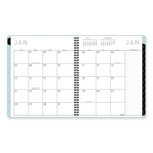 Picture of Contemporary Lite Monthly Planner, 11 x 9.5, Light Blue Cover, 12-Month (Jan to Dec): 2025