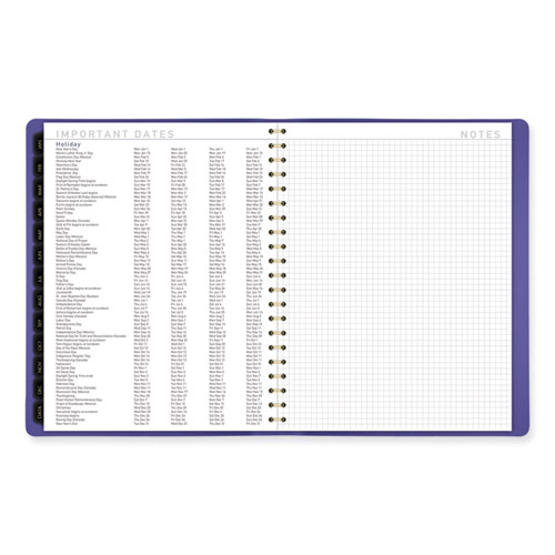 Picture of Contemporary Weekly/Monthly Planner, 11.38 x 9, Purple Cover, 12-Month (Jan to Dec): 2025