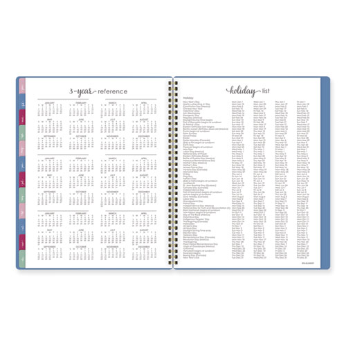 Picture of Harmony Weekly/Monthly Poly Planner, 11 x 9.38, Blue Cover, 13-Month (Jan to Jan): 2024 to 2025