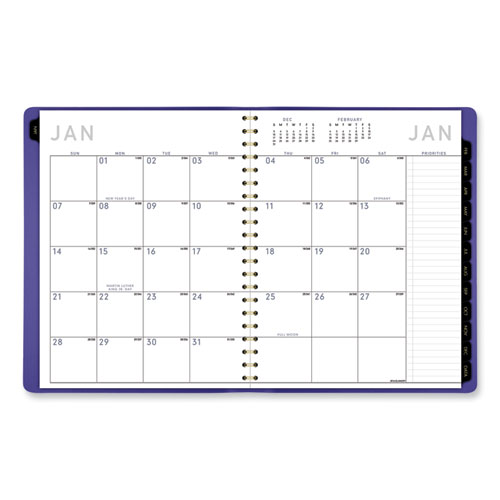 Picture of Contemporary Weekly/Monthly Planner, 11.38 x 9, Purple Cover, 12-Month (Jan to Dec): 2025