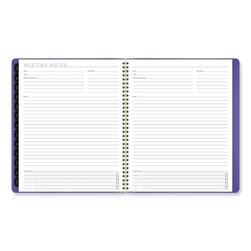 Picture of Contemporary Monthly Planner, 11.38 x 9.63, Purple Cover, 12-Month (Jan to Dec): 2025