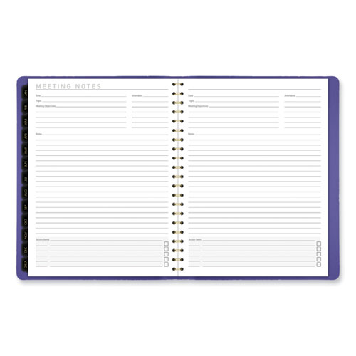 Picture of Contemporary Weekly/Monthly Planner, 11.38 x 9, Purple Cover, 12-Month (Jan to Dec): 2025