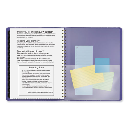 Picture of Contemporary Weekly/Monthly Planner, 11.38 x 9, Purple Cover, 12-Month (Jan to Dec): 2025