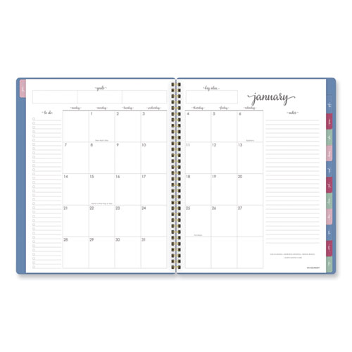 Picture of Harmony Weekly/Monthly Poly Planner, 11 x 9.38, Blue Cover, 13-Month (Jan to Jan): 2024 to 2025