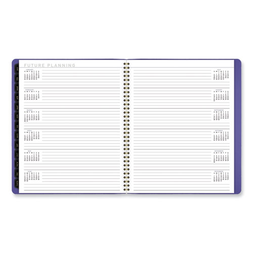 Picture of Contemporary Monthly Planner, 11.38 x 9.63, Purple Cover, 12-Month (Jan to Dec): 2025