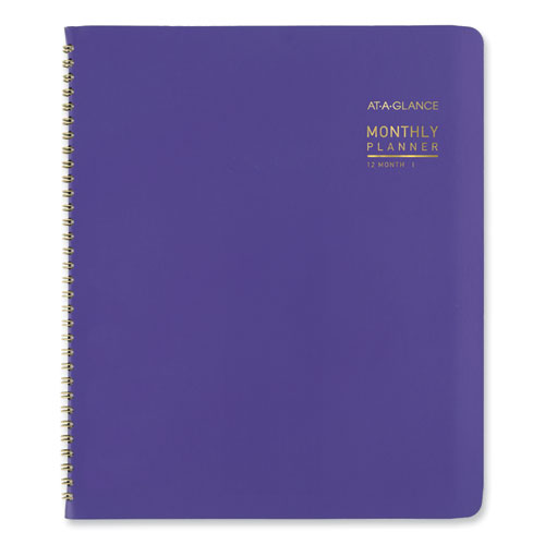 Picture of Contemporary Monthly Planner, 11.38 x 9.63, Purple Cover, 12-Month (Jan to Dec): 2025