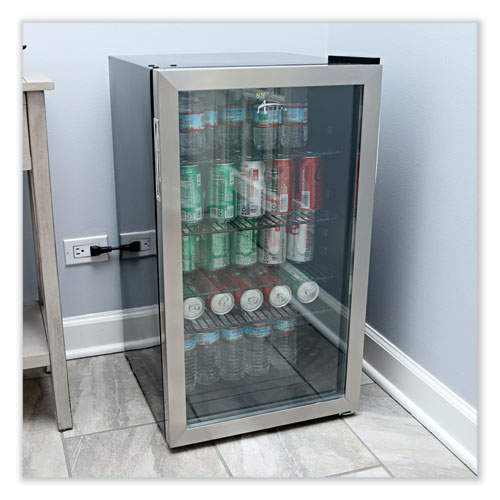 Picture of 3.4 Cu. Ft. Beverage Cooler, Stainless Steel/Black