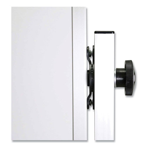 Picture of Reversible Magnetic Porcelain Whiteboard with Aluminum Frame, 36" x 48", White Surface, Satin Aluminum Frame