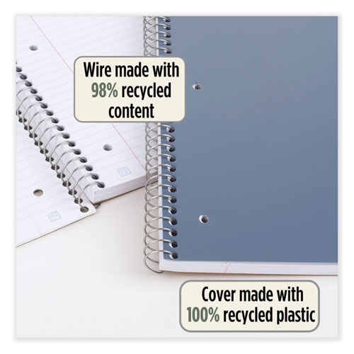 Picture of Recycled Notebook, 1 Subject, Medium/College Rule, Randomly Assorted Cover, 11 x 8.5 Sheets