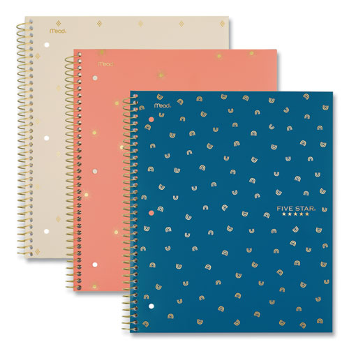 Picture of Style Wirebound Notebook, 1-Subject, Medium/College Rule, Randomly Assorted Cover Colors, (80) 11 x 8.5 Sheets