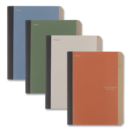 Picture of Recycled Composition Book, 1 Subject, Medium/College Rule, Randomly Assorted Colors, (100) 9.75 x 7.75 Sheets