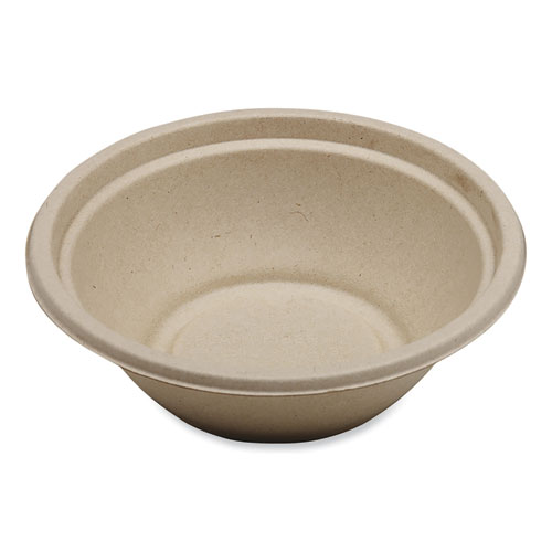 Picture of Fiber Bowls, 24 oz, 7.4 x 7.4 x 2.3, Natural, Paper, 500/Carton