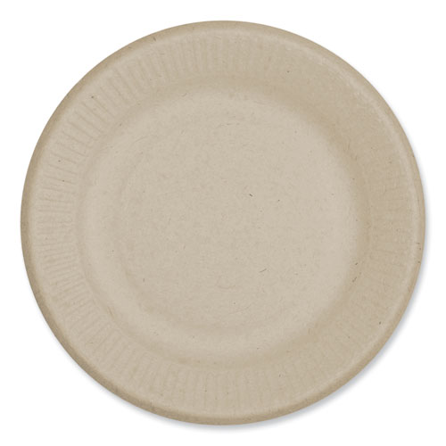 Picture of Fiber Plates, Ripple Edge Plate, 6.1" Diameter, Natural, 1,000/Carton