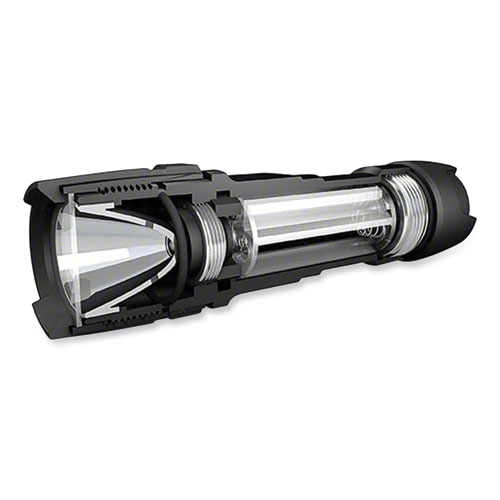 Picture of Virtually Indestructible LED Flashlight, 3 AAA Batteries (Included), Black