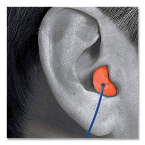 Picture of X-TREME Corded Disposable Earplugs, Corded, One Size Fits Most, 32 dB, Orange, 1,000/Carton